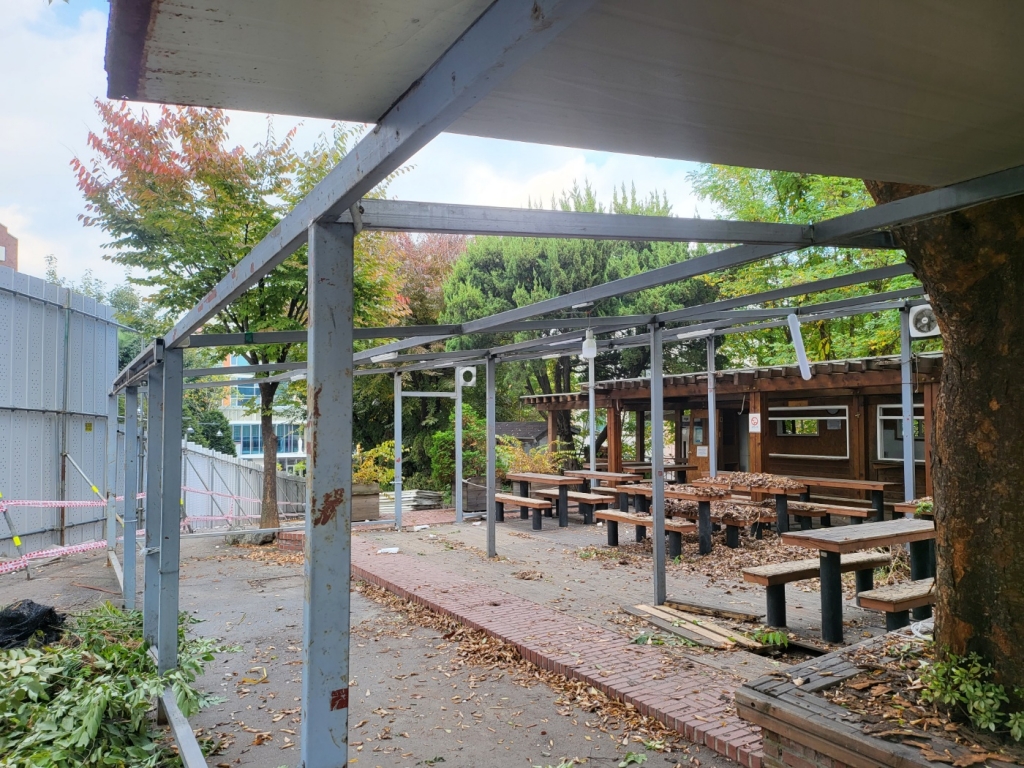 대방동성당 담장 난간 보수 및 휴게시설 증축공사 공사일보